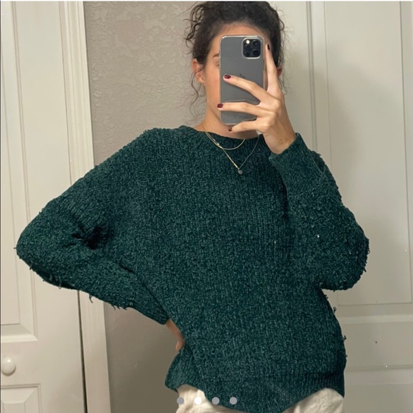 Forest Green Sweater - Picture 2 of 4